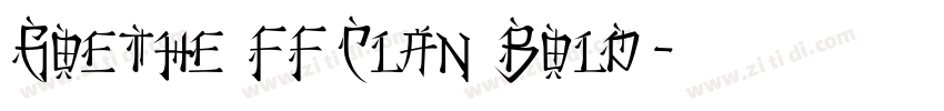 Goethe FF Clan Bold字体转换